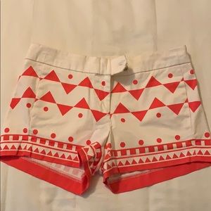J.Crew | Pink and White Shorts (Size 4)
